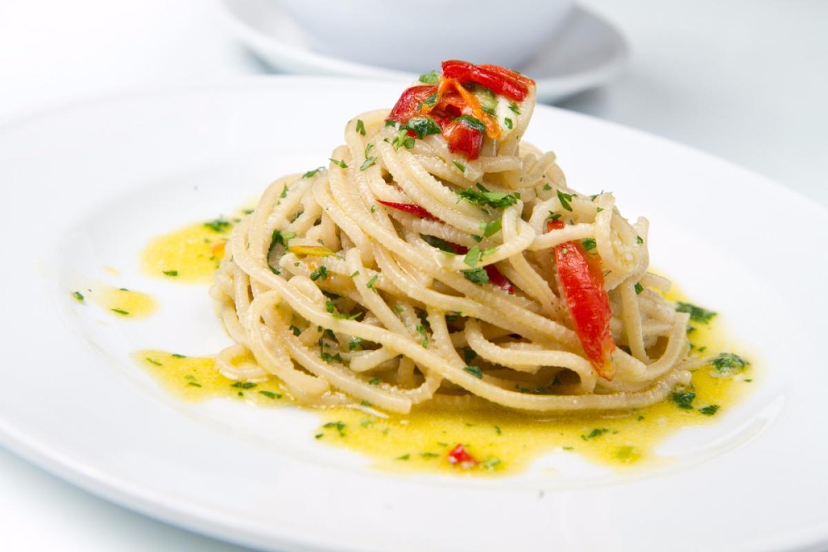 spaghetti à l’huile d'olive et à l’ail