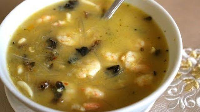 soupe legumes fruits de mer شوربة فواكه البحر بالخضر - YouTube