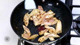 Couscous au poulet et champignons - Couscous with mushrooms and chicken