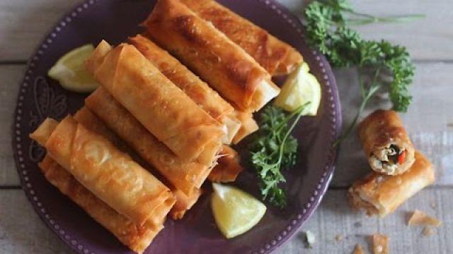 Cigares au poulet et légumes / لفائف أو بوراك الدجاج و الخضر