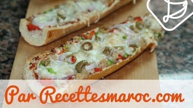 Pizza Baguette au Thon (Ramadan)- Easy Tuna Pizza Baguette - بيتزا الباجيت السهلة واللذيذة